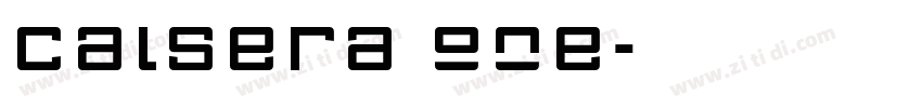 calsera one字体转换